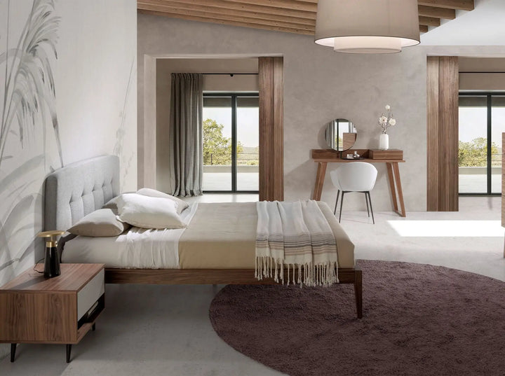 Tocador nogal con espejo