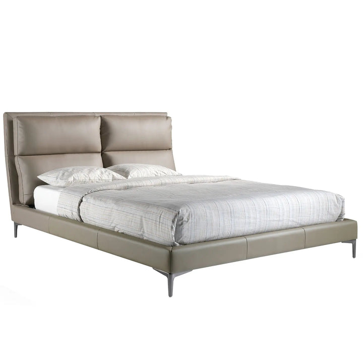 Nertskleurig kunstlederen bed