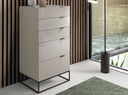 Chifonier madera gris y acero negro - Chifonier - El Workshop - gris