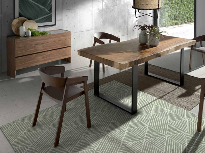 Cómoda nogal con tapa de cristal templado - Cómoda - El Workshop - 143x50x75cm