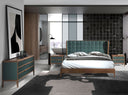 Cama polipiel color verde oscuro