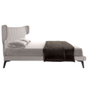 Cama tela color gris claro