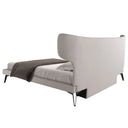 Cama tela color gris claro