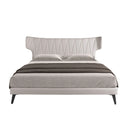 Cama tela color gris claro