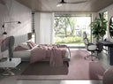 Cama tela color gris claro