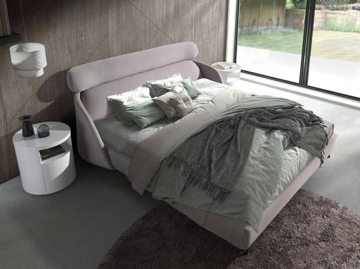 Cama tela color gris claro - Cama - El Workshop - gris - claro