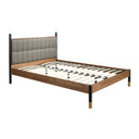Cama polipiel color gris oscuro