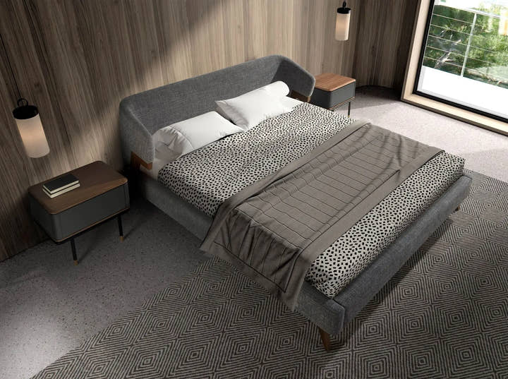 Cama tela color gris - Cama - El Workshop - gris - claro