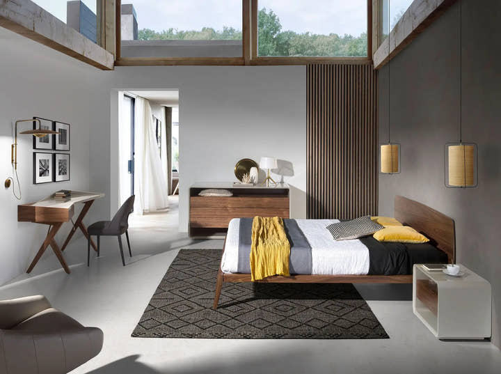 Cama nogal - Cama - El Workshop - 181x210x84cm