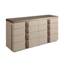 Comfortable leather, walnut, polished steel base and brown smoked glass top