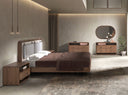 Cama tela color beige y gris - Cama - El Workshop-170 x 215 x 110 Cm