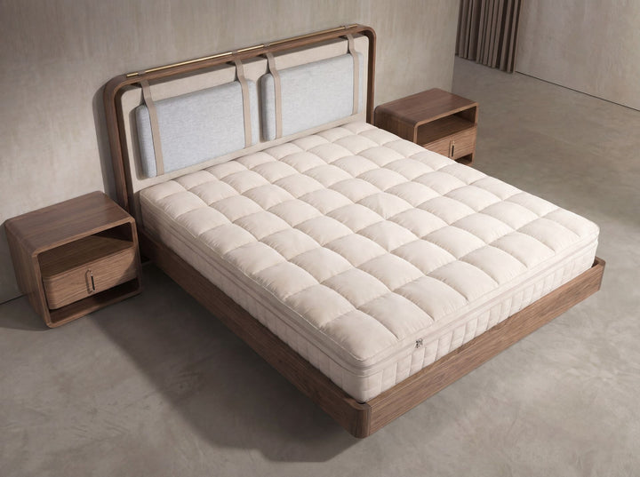 Colchón híbrido de látex natural con mini muelles ensacados Cooltex 160x200 - Cama - El Workshop-160 x 200 x 31 Cm