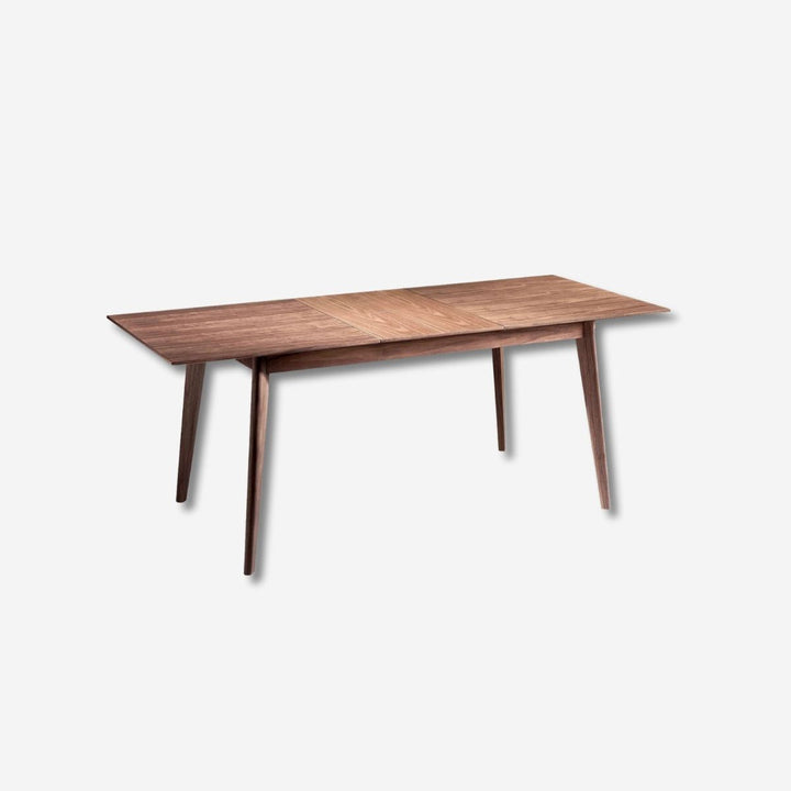 Mesa comedor extensible rectangular nogal