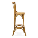 TABURETE BAR c/Respaldo Roble - Taburete - El Workshop - 40 X 45 X 113 Cm