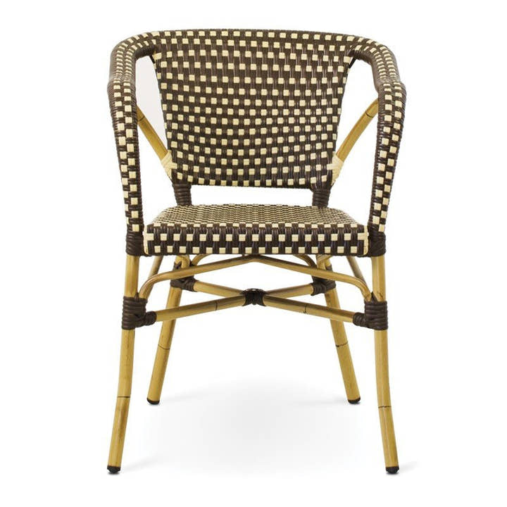 SILLON Alum/sintec Cafe/Crema - Sillón - El Workshop - 56 X 58 X 80 Cm