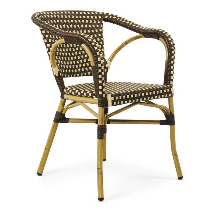 SILLON Alum/sintec Cafe/Crema - Sillón - El Workshop - 56 X 58 X 80 Cm