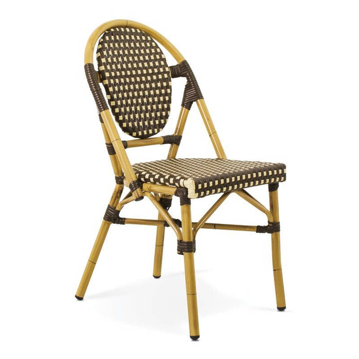 SILLA Alum/sintec Cafe/Crema - Sillón - El Workshop - 45 X 52 X 89 Cm