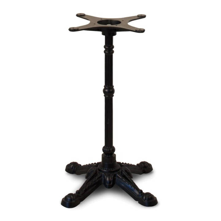 PIE MESA de hierro fundido negro con 4 patas - Mesa - El Workshop - 50 X 50 X 72 Cm
