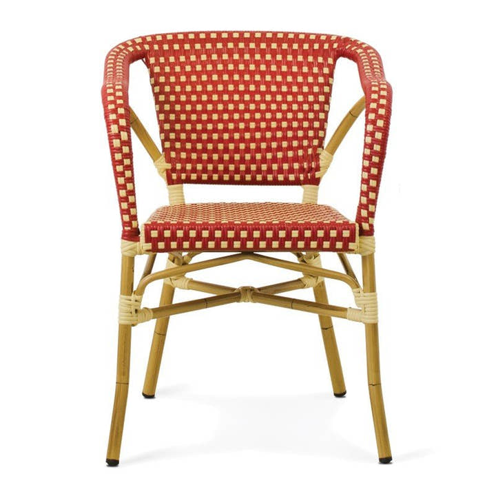 SILLON Alum/sintec Rojo/Crema - Sillón - El Workshop - 56 X 58 X 80 Cm