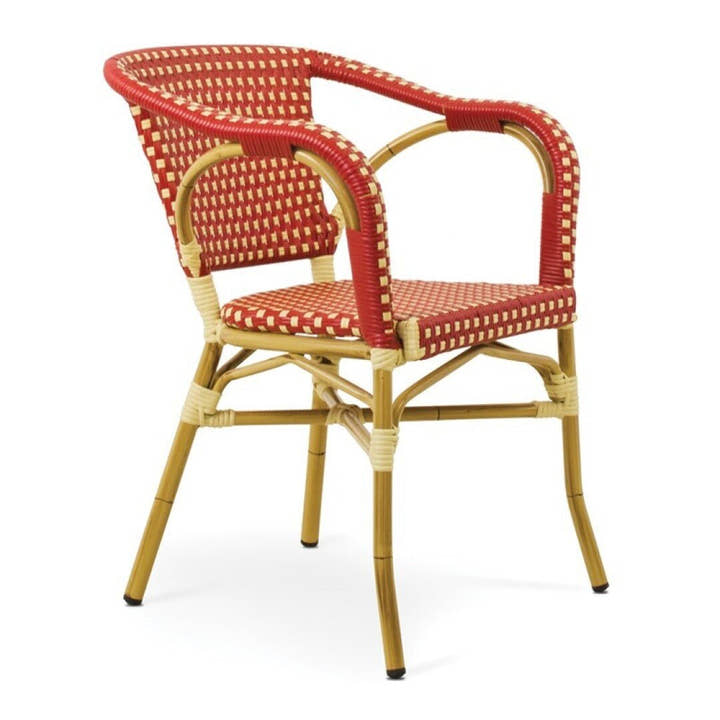 SILLON Alum/sintec Rojo/Crema - Sillón - El Workshop - 56 X 58 X 80 Cm
