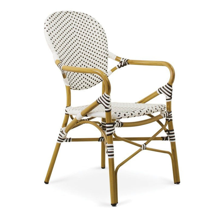 SILLON alum/syntetic Blanco/Cafe - Sillón - El Workshop - 57 X 63 X 95 Cm