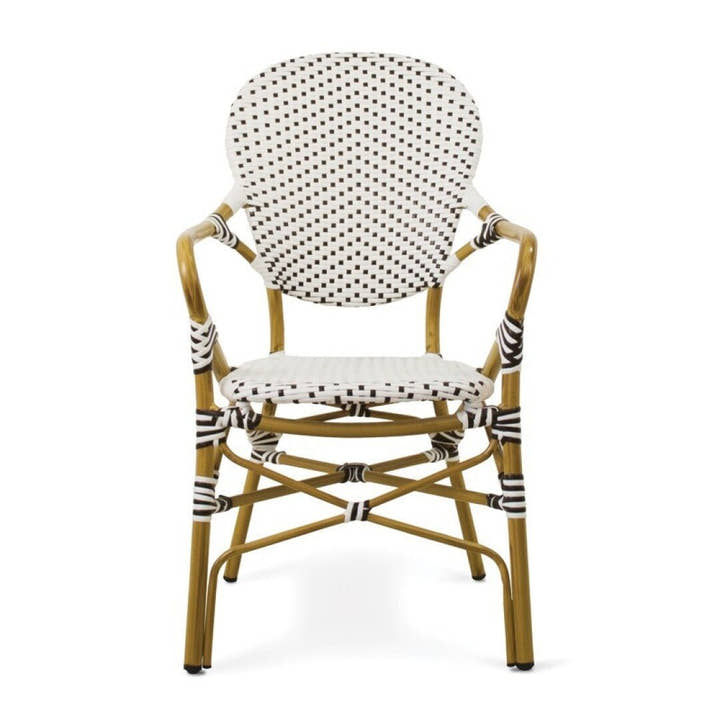 SILLON alum/syntetic Blanco/Cafe - Sillón - El Workshop - 57 X 63 X 95 Cm