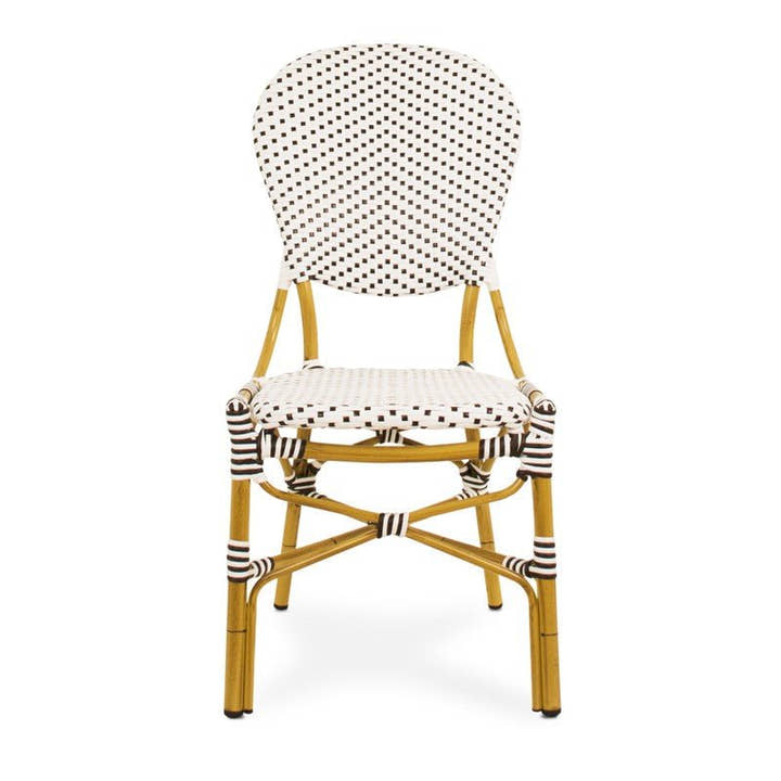 SILLA alum/syntetic Blanco/Cafe - Sillón - El Workshop - 46 X 55 X 95 Cm