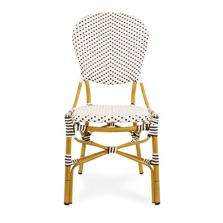 SILLA alum/syntetic Blanco/Cafe - Sillón - El Workshop - 46 X 55 X 95 Cm