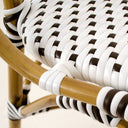 SILLA alum/syntetic Blanco/Cafe - Sillón - El Workshop - 46 X 55 X 95 Cm