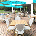 SILLA alum/syntetic Blanco/Cafe - Sillón - El Workshop - 46 X 55 X 95 Cm