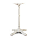 PIE MESA de hierro fundido blanco con 4 patas - Mesa - El Workshop - 50 X 50 X 72 Cm