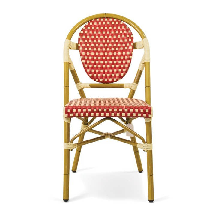 SILLA Alum/sintec Rojo/Crema - Sillón - El Workshop - 45 X 52 X 89 Cm