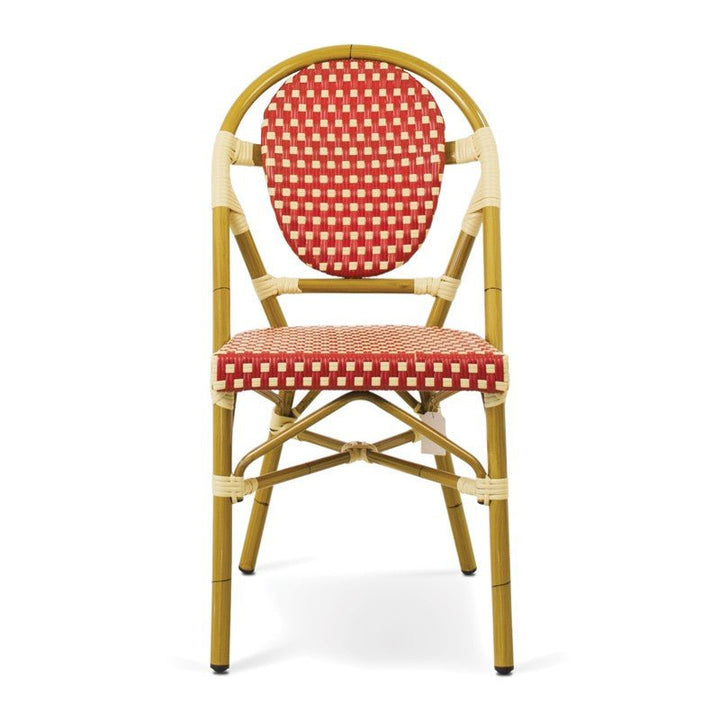 Silla Rivoli rojo y crema, foto de producto (2)