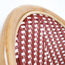 SILLA Rattan Burdeos & Beige - Sillón - El Workshop - 51 X 58 X 85 Cm