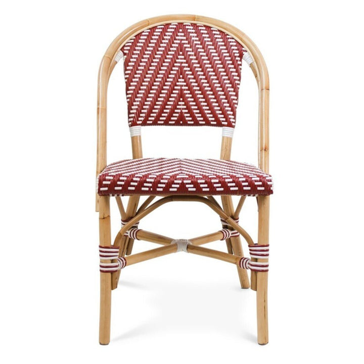 SILLA Rattan Burdeos & Beige - Sillón - El Workshop - 51 X 58 X 85 Cm