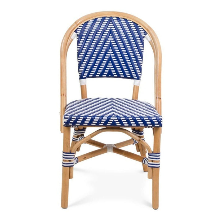 SILLA Rattan Azul & Beige - Sillón - El Workshop - 51 X 58 X 85 Cm