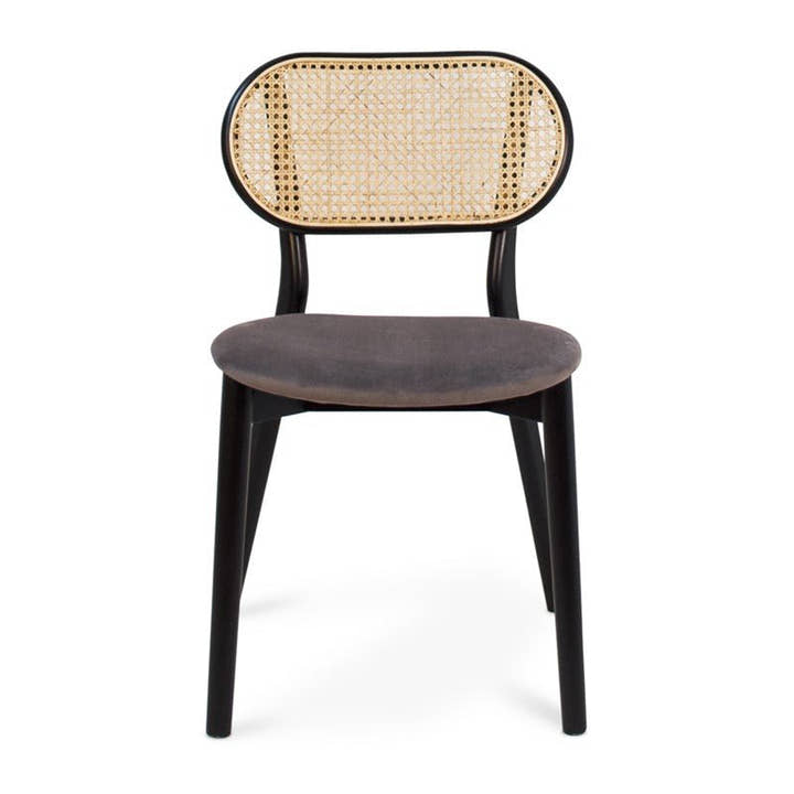 SILLA ELSA Negra, asiento tapizado - Sillón - El Workshop - 47 X 58 X 80 Cm