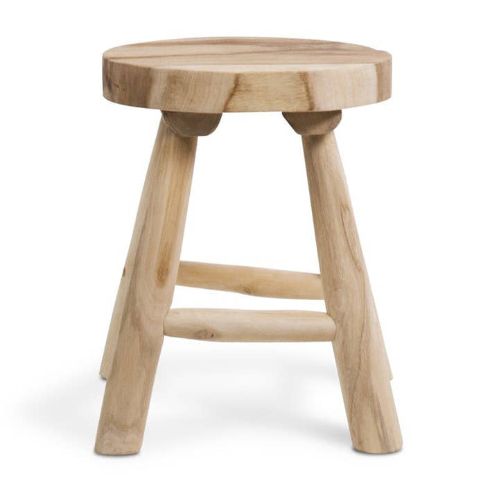 TABURETE BAJO Teca - Taburete - El Workshop - 35 X 35 X 45 Cm