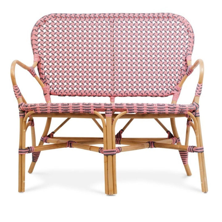 SOFA rattan Rosa/Gris - Sofá - El Workshop - 97 X 60 X 85 Cm