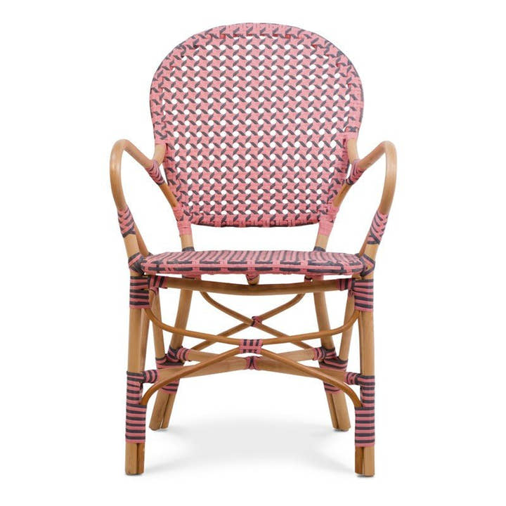 SILLON rattan Rosa/Gris - Sillón - El Workshop - 57 X 62 X 90 Cm