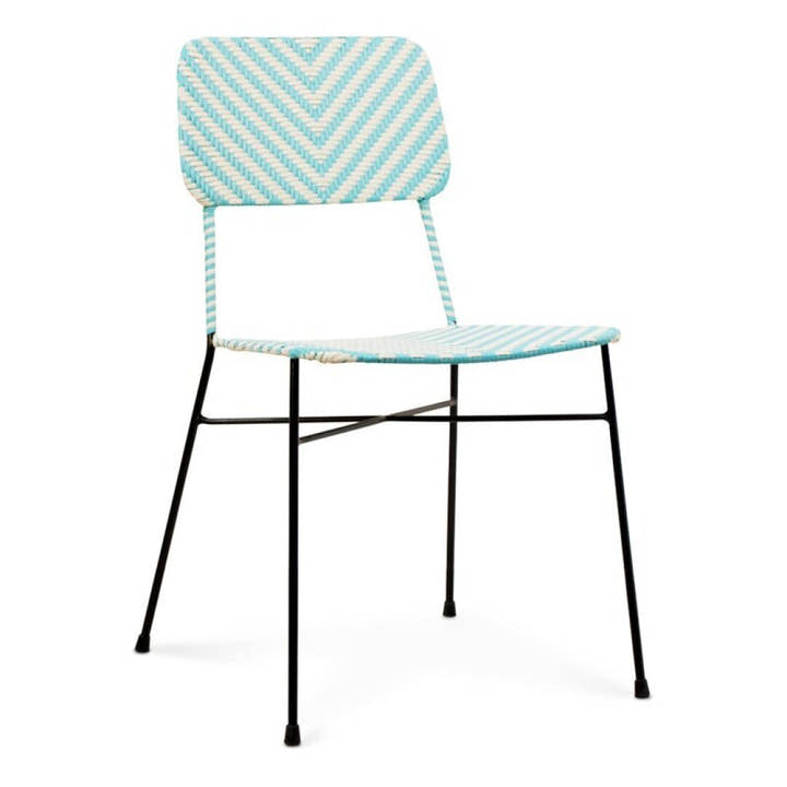 SILLA Turquesa rattan sintetico hierro - Sillón - El Workshop - 50 X 51 X 81 Cm