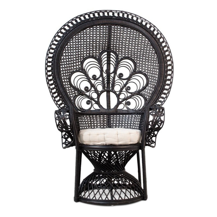 SILLON rattan negro - Sillón - El Workshop - 105 X 70 X 145 Cm
