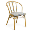 SILLA SIENA Alum/sintec Turquesa/Blanco - Sillón - El Workshop - 55 X 52 X 78