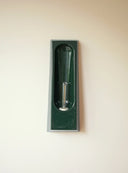 lampara de pared de ceramica color verde oscuro