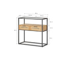 CONSOLA CON - Mesa consola - El Workshop-80 x 35 x 80 cm