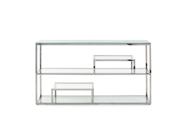 CONSOLA CON TOKIO CROMO - Mesa consola - El Workshop-140 X 38 X 78 Cm