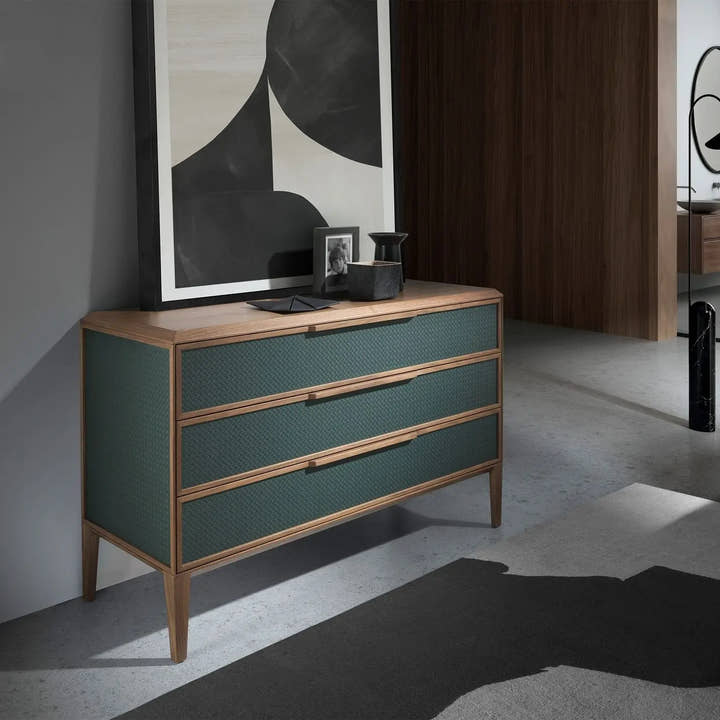 Cómoda pvc verde oscuro y nogal - Cómoda - El Workshop - verde