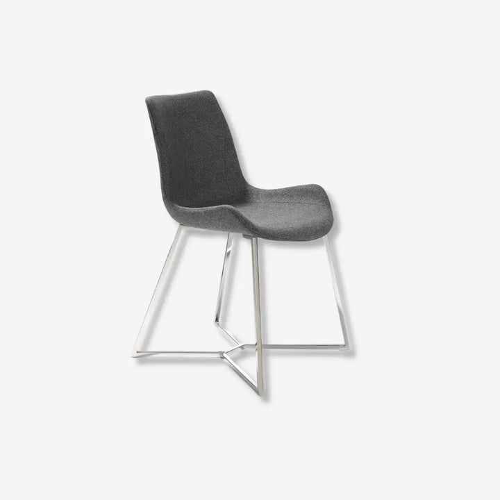 Dark gray fabric chair