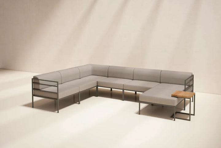 SOFA EXTERIOR MODULAR DE METAL MARMARA