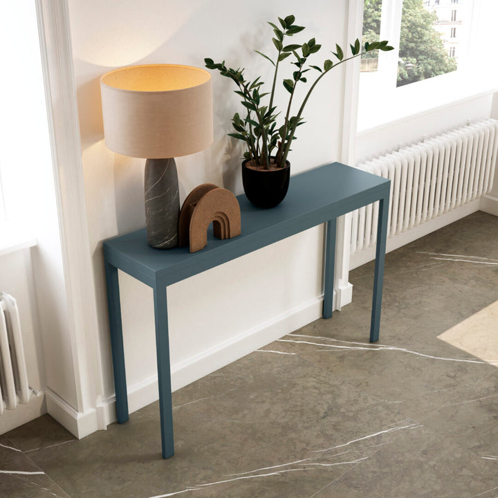 Custom painted metal console table - Caprino 